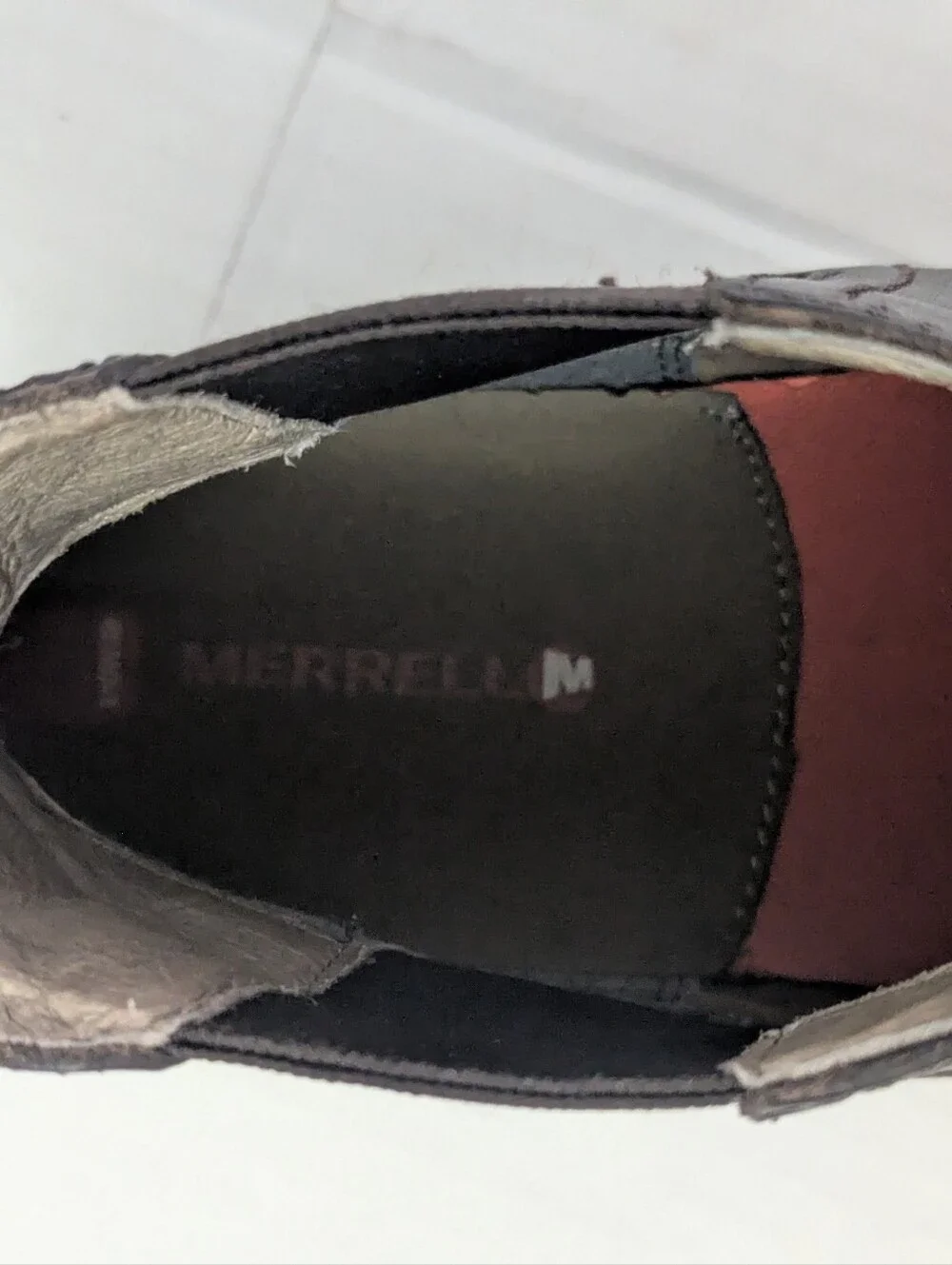 Merrell Leather Chelsea Men's Pull-On Boots in Dark Brown Size 9.5 US